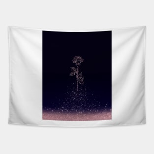 A rose fluttering with petals Tapestry