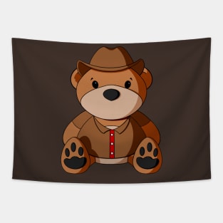 Cowboy Shirt Teddy Bear Tapestry