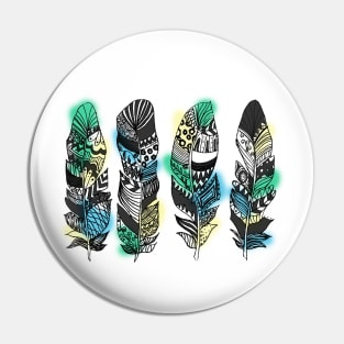 Never too many Feathers Pin