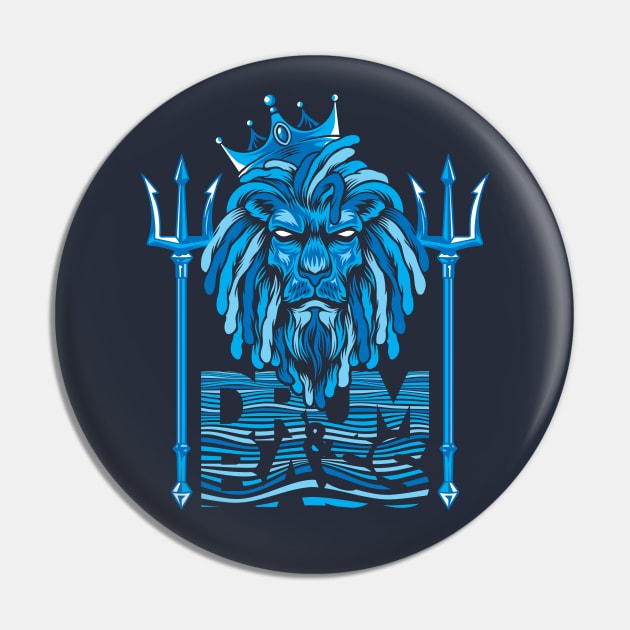 Water Element Bass Lion Pin by FAKE NEWZ DESIGNS