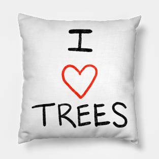 I Heart Trees Pillow