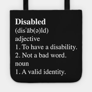 Disabled Definition Tote