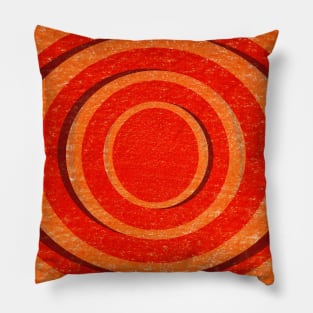 Vintage Hypnotic Lines Pattern Pillow