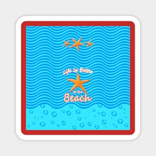 life at the beach Magnet