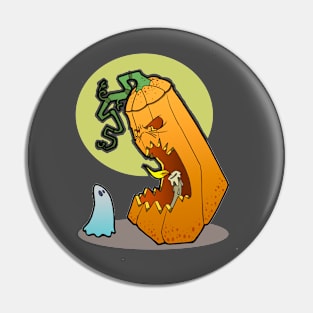 Pumpkin Ghost Pin