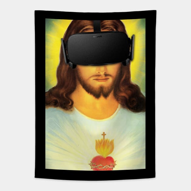 Sacred Heart VR Tapestry by phneep