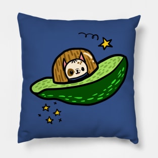 Avocadog Spaceship Pillow