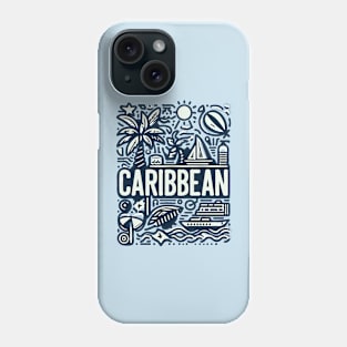 Vintage Caribbean Typography Design Phone Case