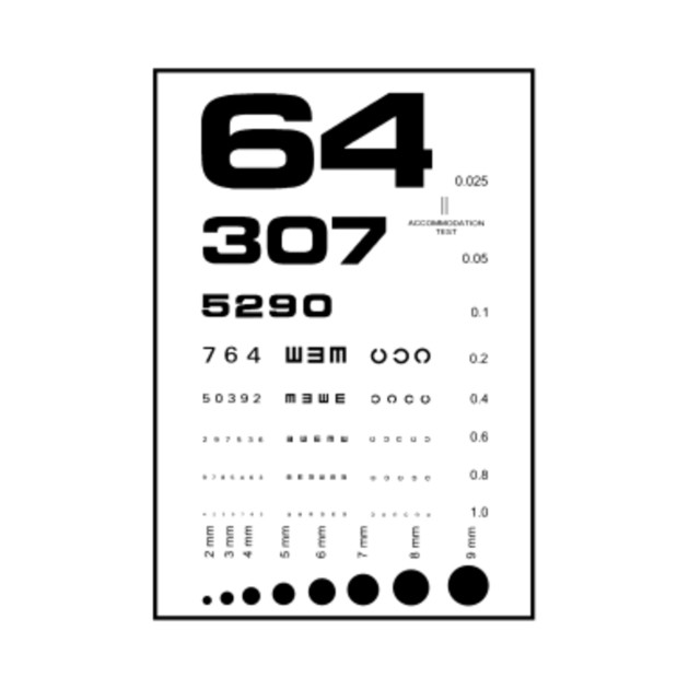 Printable Handheld Snellen Eye Chart