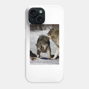 Back off! - Timber Wolf Phone Case