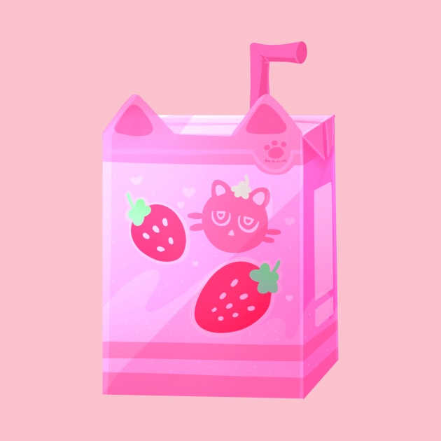 Strawberry Catto Milk by silly cattos