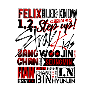 STRAY KIDS Font Collage T-Shirt