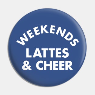 Cheerleader Weekends and Lattes Cheerleading Pin