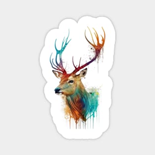 Colorful Deer #1 Magnet