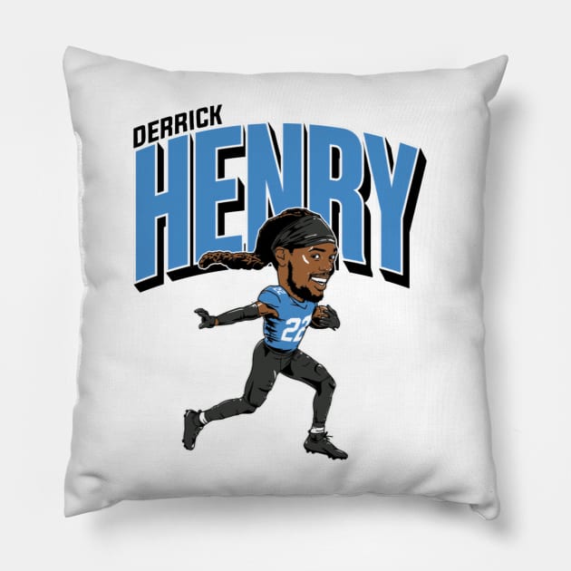 Derrick Henry Caricature Pillow by Chunta_Design