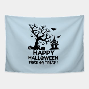 Happy Halloween Trick Or Treat Tapestry