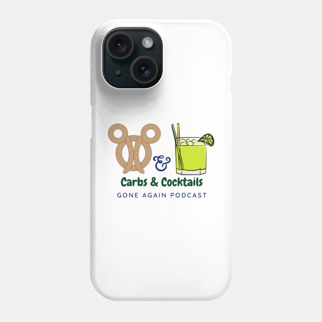 Carbs & Cocktails Phone Case by DizDreams with Travel Agent Robyn