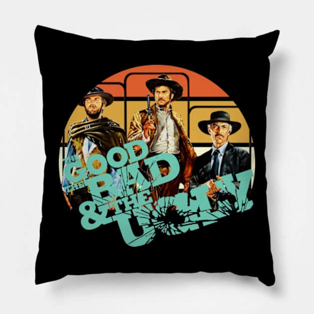 The Good The Bad and The Ugly Pillow by Litaru