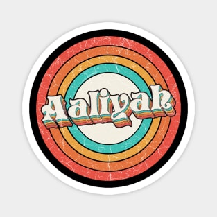 Aaliyah Proud Name - Vintage Grunge Style Magnet