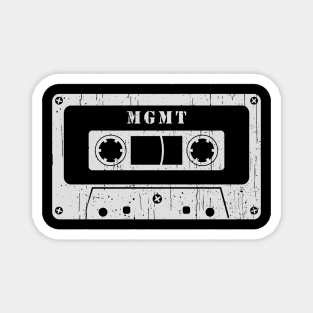 MGMT - Vintage Cassette White Magnet