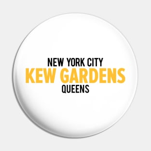 Minimalist Kew Gardens Logo - Capturing the Essence of Queens Pin