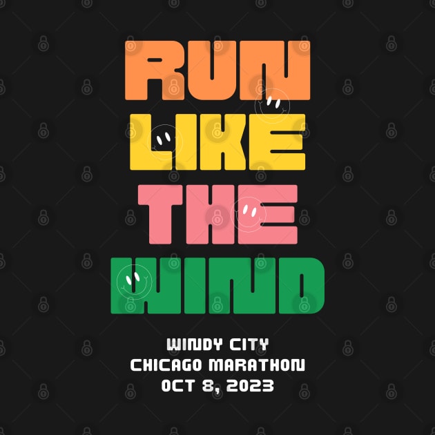 Run Like The Wind - Windy City Marathon 2023 by ThreadsVerse
