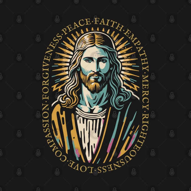 Jesus Christ Love Faith Christian Gift Idea by PugSwagClothing