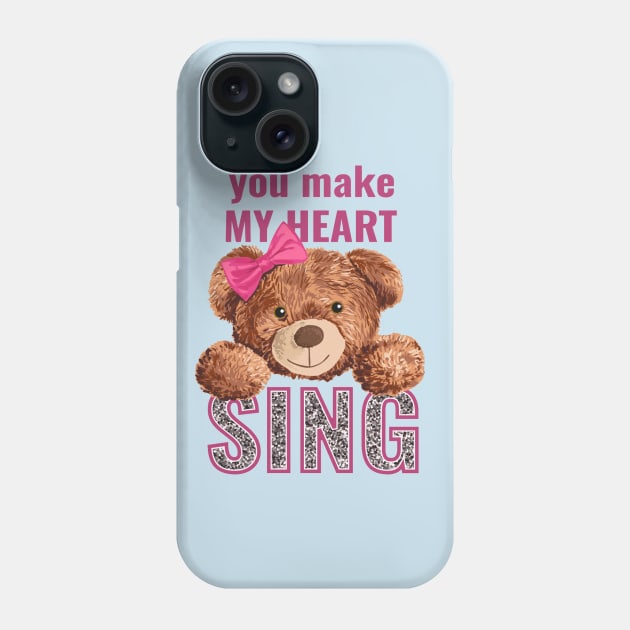 You Make My Heart Sing Phone Case by Mako Design 