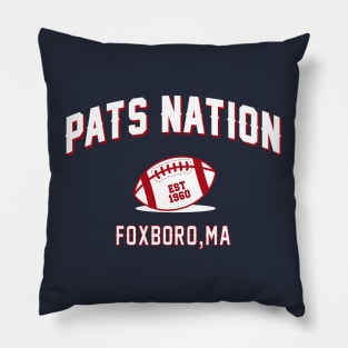 pats nation est 1960 Pillow