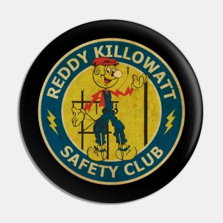 RETRO STYLE - reddy kilowattsafety club Pin