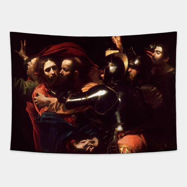 High Res Caravaggio The Taking of Christ Tapestry by tiokvadrat