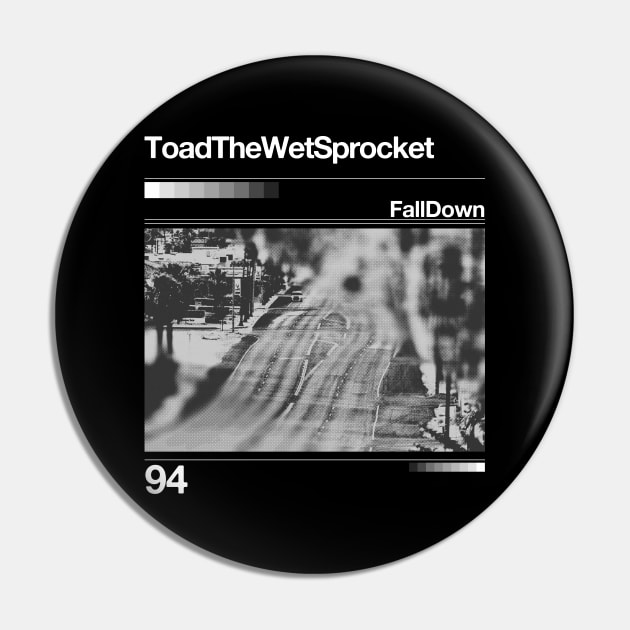 Fall Down - Artwork 90's Design Pin by solutesoltey