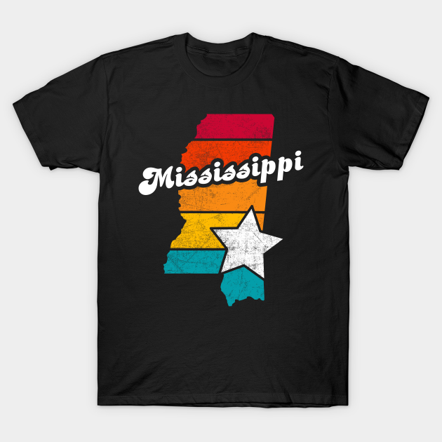 Discover Mississippi Vintage Distressed Souvenir - Mississippi - T-Shirt