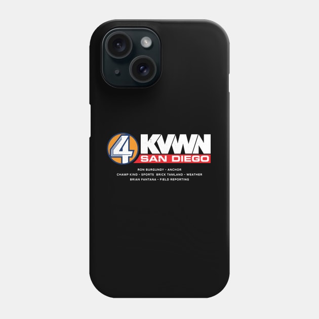 Channel 4 KVWN San Diego - vintage logo Phone Case by BodinStreet