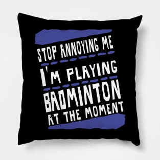 Badminton Birdy Competition Shuttlecock Boys Pillow