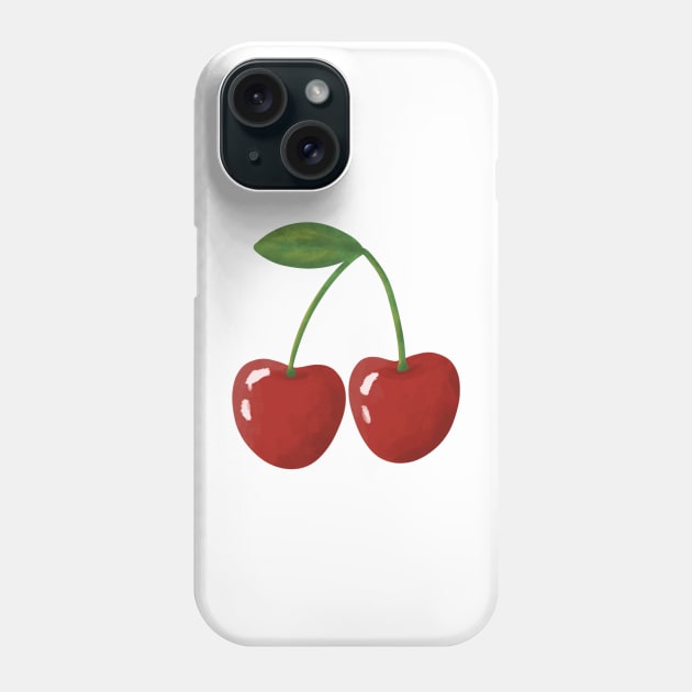 Cherry Phone Case by Reeseworks