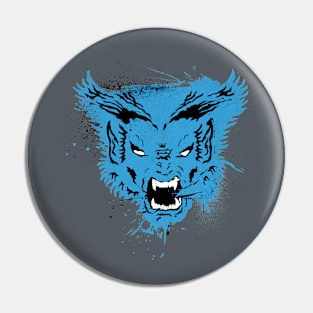 Furry Blue Genius Pin