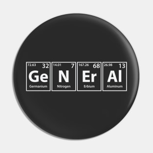 General (Ge-N-Er-Al) Periodic Elements Spelling Pin