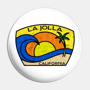 La Jolla California Surfing Pin