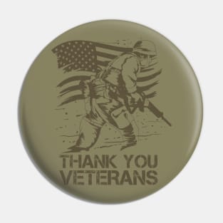 Thank You Veterans Pin