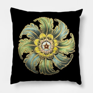 Antique Architectural Rosette No. 1 Pillow