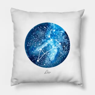 Leo Constellation | Star Sign | Watercolor Pillow