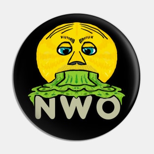 Anti New World Order Pin