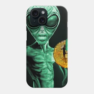 Alien Bitcoin Collectors Mars Invasion Sci-fi Phone Case