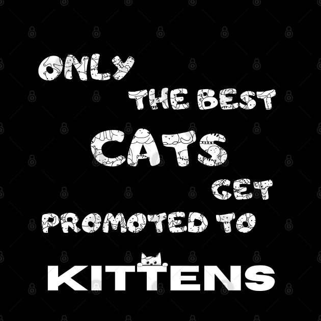 Only the best cats get promoted to kittens Funny by Hohohaxi