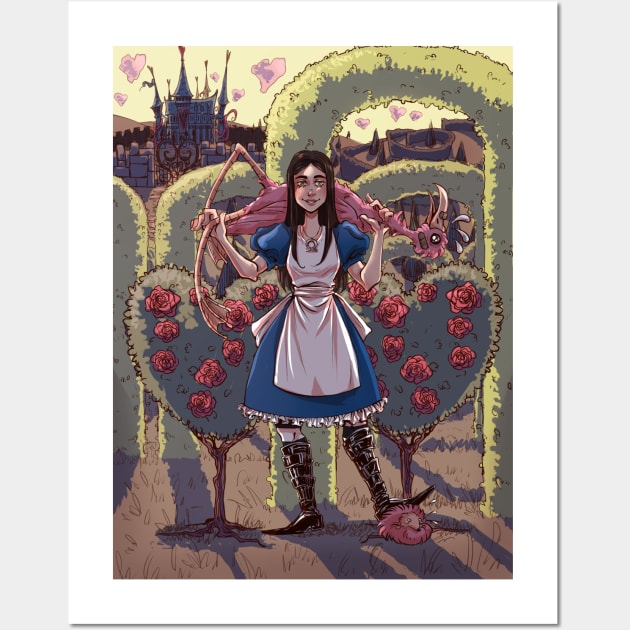 ALICE MADNESS RETURNS Inspired Wonderland Art Print Poster 
