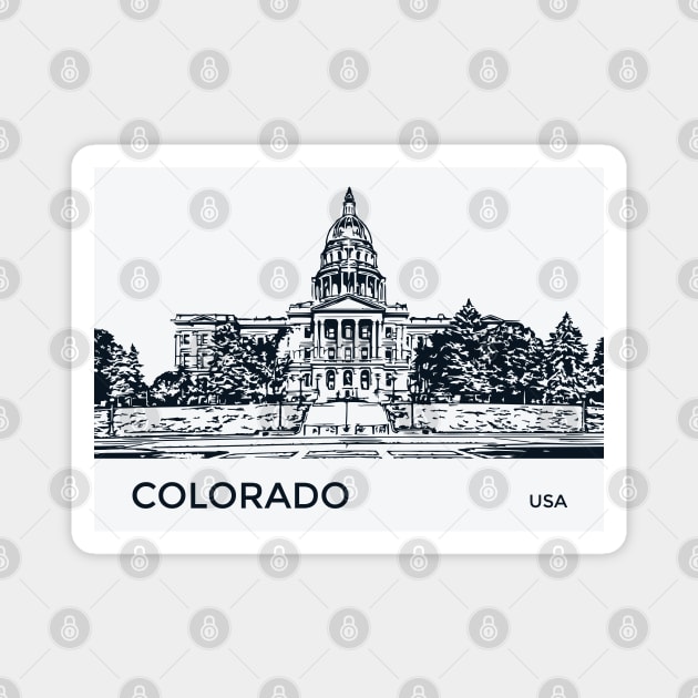 Colorado State USA Magnet by Lakeric