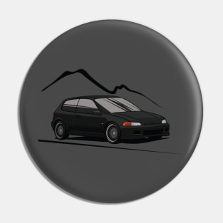 Black Civic EG Pin