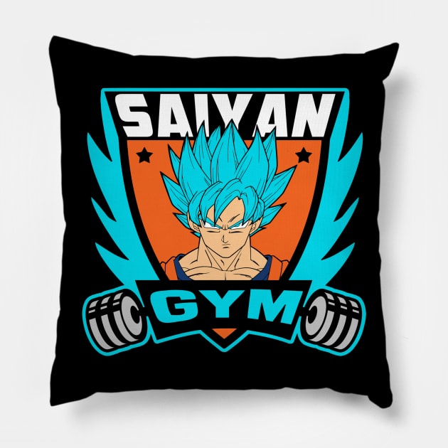 Anime Gym blue version Pillow by buby87