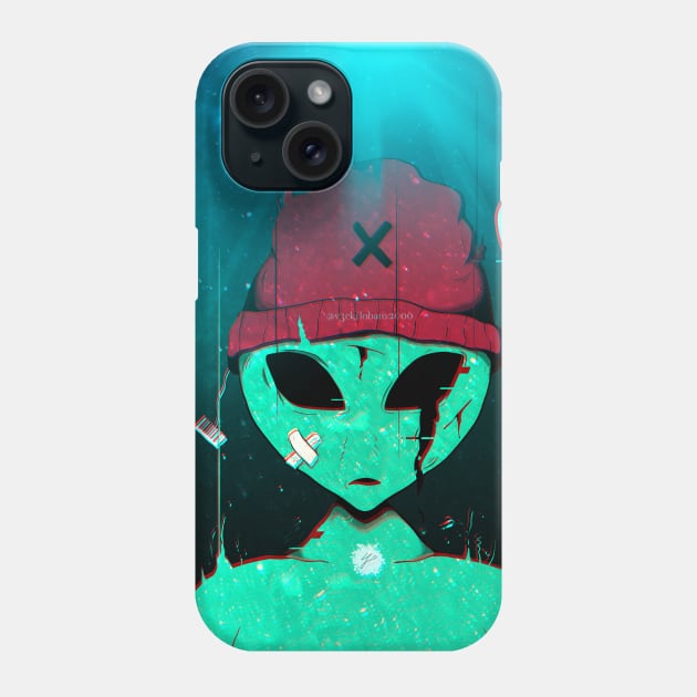 Alien The X Files Art Phone Case by v3cki